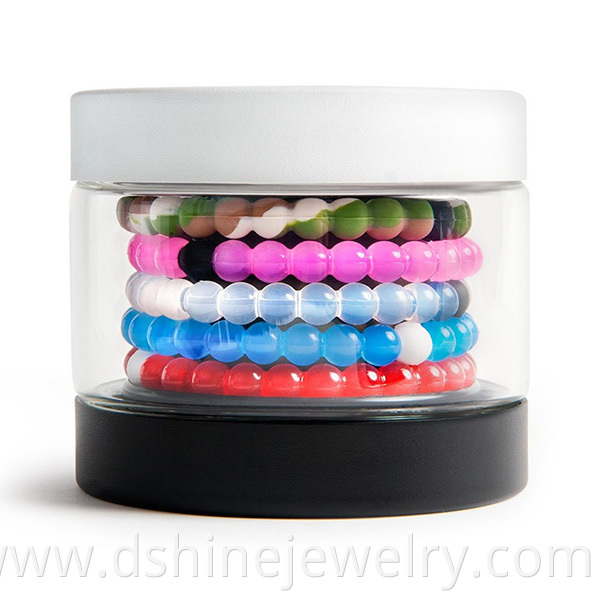 Small Silicone Bead Bracelet